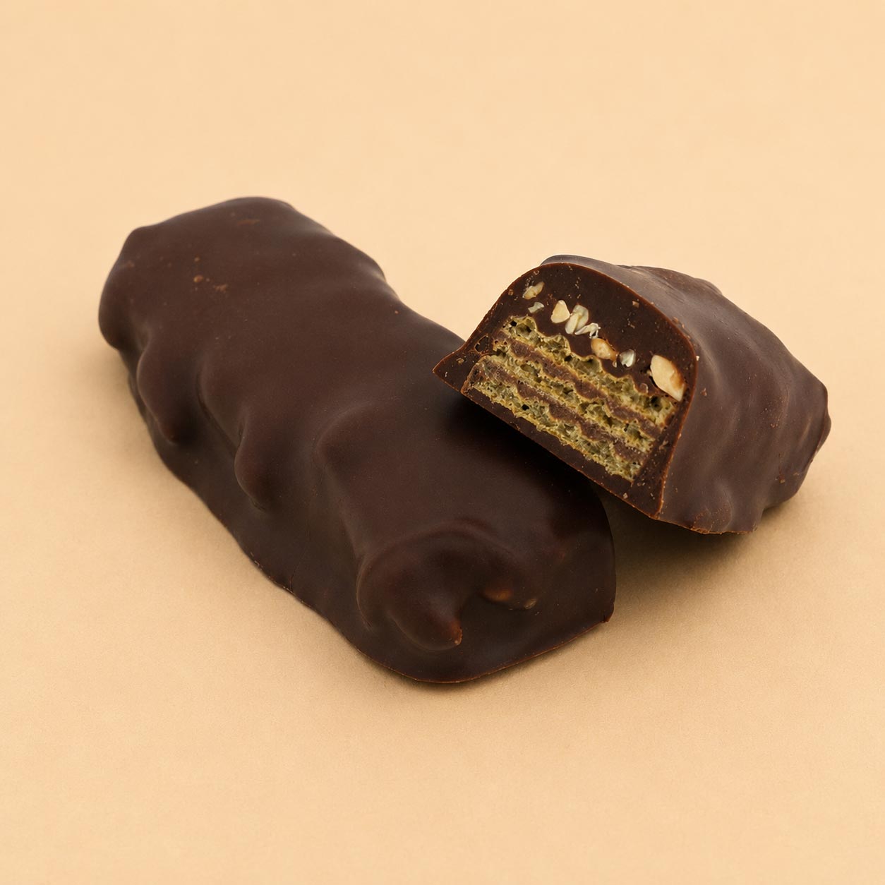 WAFER NUTS Long wafer rolled in nuts